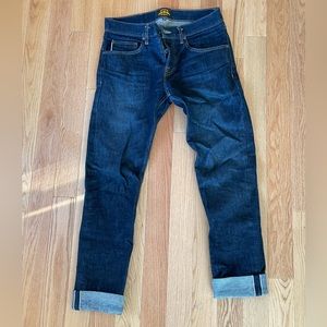 Brave Star Selvage Denim Jeans, 32x34, Skeleton Skinny Jeans, 15oz